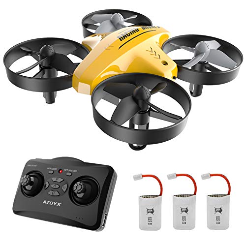 ATOYX 66C RC Mini Drone con Telecomando Funzione di Sospensione Giallo