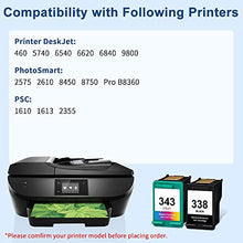 Carica l&#39;immagine nel visualizzatore di Gallery, CARTUCCE COMPATIBILI PER HP 338 XL NERO + 343 XL COLORE 338XL 343XL CARTUCCIA STAMPANTE DESKJET 460 5740 6540 9800 PHOTOSMART 2570 2575 2610 2710 7850 8150 8450