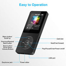Carica l&#39;immagine nel visualizzatore di Gallery, Lettore MP3 Musicale Digitale Portatile, Player con Nero (non bluetooth)