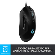 Carica l&#39;immagine nel visualizzatore di Gallery, Logitech G403 HERO 16K, mouse gaming, LIGHTSYNC RGB, leggero 87 g + 10 g...