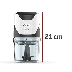 Imetec CH 500 Tritatutto, Lame in Acciaio Inox, Contenitore 400 ml,...