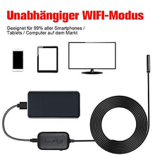 Carica l'immagine nel visualizzatore di Gallery, Zacro - Endoscopio WiFi HD, Distanza focale con 8 Livelli di luminosità...