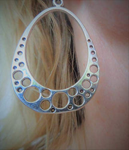 ✿ GRANDI OVALI CROPPED ✿ orecchini unici con cerchi, fori