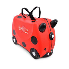 Carica l&#39;immagine nel visualizzatore di Gallery, Trunki Valigia Cavalcabile Per Bambini: 46 x 20.5 x 31 cm, Rosso Coccinella