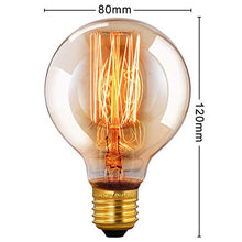 Carica l&#39;immagine nel visualizzatore di Gallery, CMYK Vintage Grande lampadina Globo con gabbia di luce filamento 6-er Pack