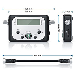 CSL SAT-Finder - Rilevatore di Segnale satellitare - Display LCD - digitale - Ilgrandebazar