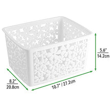 Carica l&#39;immagine nel visualizzatore di Gallery, mDesign Organizer Bagno in plastica – Piccolo Cosmetic Box – Ideale Cestino...