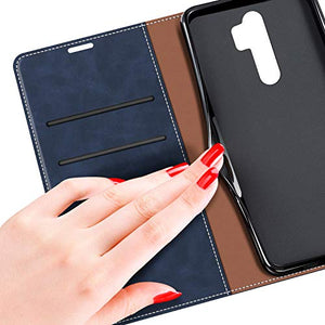MOBESV Custodia Xiaomi Redmi Note 8 PRO, Cover a Libro Blu/Aqua - Ilgrandebazar