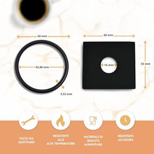 Carica l&#39;immagine nel visualizzatore di Gallery, 3 Guarnizioni ricambi per macchina caffè didiesse frog + 3 spessori originali