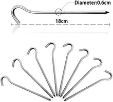 Carica l'immagine nel visualizzatore di Gallery, Tenda Picchetti in Metallo, 15 PCS Pioli Acciaio per Tende, per...