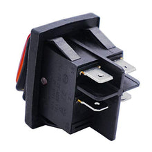 Carica l'immagine nel visualizzatore di Gallery, Taiss/2Pz Impermeabile 16A 250V 20A 125V 4 Pin 2 Posizioni ON/OFF DPST Rosso...