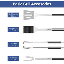 Carica l'immagine nel visualizzatore di Gallery, Edihome, Set Barbecue, Accesori Barbecue, 25 Pezzi, Kit Professionale, BBQ, Acciaio Inossidabile, Regalo Uomo, con Custodia Premium Grill