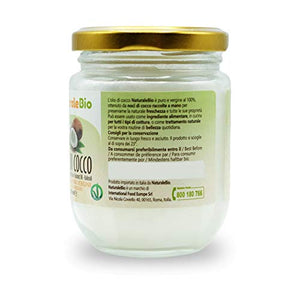 Olio di Cocco Biologico Extra Vergine 200 ml. Crudo e Spremuto a Freddo.... - Ilgrandebazar