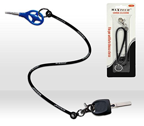 Portachiavi per bloccasterzo, antifurto, chiavi auto in silicone con...