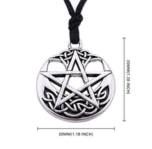 Carica l&#39;immagine nel visualizzatore di Gallery, cooltime Vintage Pentacolo ebraico Talismano Silver-rope Chain - Ilgrandebazar