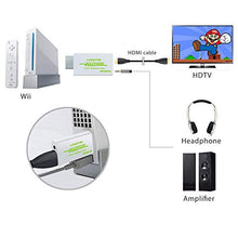 Carica l&#39;immagine nel visualizzatore di Gallery, LiNKFOR Wii Convertitore con Cavo HDMI 3ft/Convertitore a HDMI/Wii Bianco
