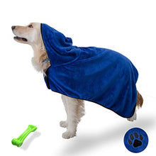Carica l&#39;immagine nel visualizzatore di Gallery, PETtyBourgeoisie - Accappatoio per cani con cappuccio + asciugamano xl