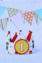 Carica l&#39;immagine nel visualizzatore di Gallery, Corona compleanno supereroi per bambini - Ilgrandebazar