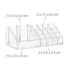 Carica l&#39;immagine nel visualizzatore di Gallery, Relaxdays 10023130_50 Organizzatore Make-Up con 4 Cassetti, Trasparente