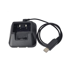Carica l&#39;immagine nel visualizzatore di Gallery, TWAYRDIO Caricabatteria da tavolo per radio bidirezionale Walkie Talkie Caricabatteria da tavolo per Baofeng UV-5R UV-5RA UV-5RB UV-5RC UV-5RD UV-5RE UV-5Replus UV-82 BF-F8HP TYT TH-F8 Ham Radio