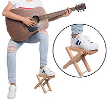 Carica l&#39;immagine nel visualizzatore di Gallery, Rayzm Sgabello / Poggiapiedi in Legno per Chitarra, Poggia Piede Pieghevole... - Ilgrandebazar