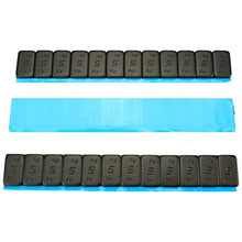 Carica l&#39;immagine nel visualizzatore di Gallery, 7 Pesi equilibratura NERO 12x5g adesivi in acciaio Striscia... - Ilgrandebazar