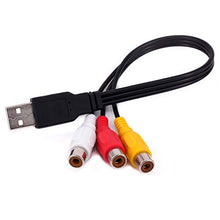 Carica l'immagine nel visualizzatore di Gallery, Yilan - Cavo da USB a 3 RCA, lungo 0,25 m, maschio a 3 RCA femmina,... - Ilgrandebazar
