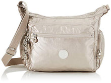 Carica l&#39;immagine nel visualizzatore di Gallery, Kipling Gabbie, Borsa a Spalla Donna, Marina, 35.5 x Argento (Metallic Glow)