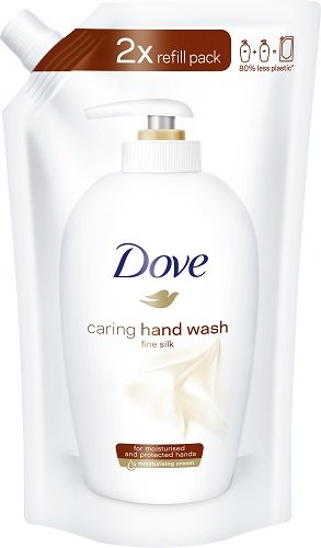 Dove - Sapone liquido setificante, ricarica, 10 pz. (10 x 500 ml)