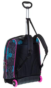 Trolley Fit Seven Colorflower, Nero, 35 Lt, 2in1 Zaino con Sollevamento...
