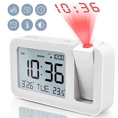 MOSUO Sveglia Digitale, da Comodino con Temperatura e LED Grande