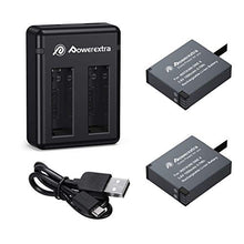 Carica l&#39;immagine nel visualizzatore di Gallery, Powerextra - 2 batterie ricaricabili da 1500 mAh e doppio caricatore USB...