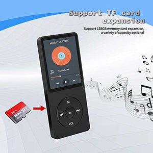 ZHITING 8GB MP3 Player,Lettore MP3,Lossless HiFi Musicale mp3 Lettore,Schermo 1,8" Lettore Musicale,Slot TF Fino a 128 GB