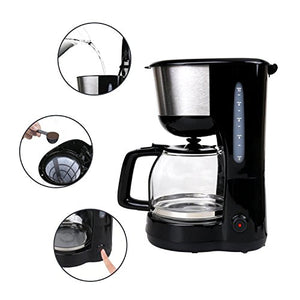 Aigostar Chocolate 30HIK - Macchina per caffe’ 10 Tazze, 30HIK, Black