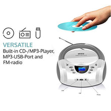 Carica l'immagine nel visualizzatore di Gallery, LONPOO Lettore CD Portatile, Radio Portatili Boombox MP3 Portatili...