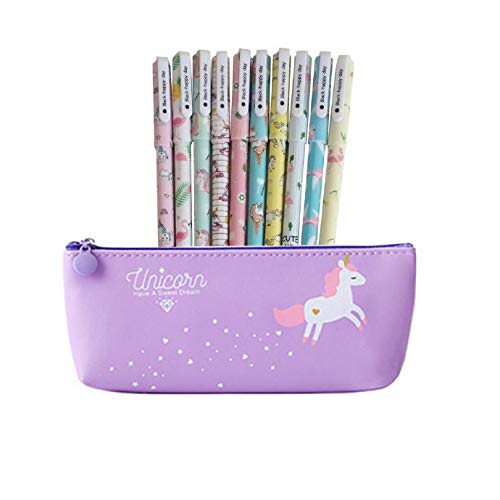Unicorno Penne,Southstar 10 Penne di Colori e 1 Astuccio per viola
