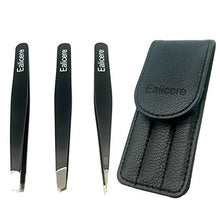 Carica l&#39;immagine nel visualizzatore di Gallery, 3 Pinzette per Sopracciglia, Acciaio Inossidabile, Oblique Appuntite one - Ilgrandebazar