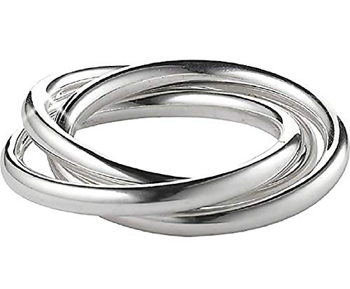 Inception Pro Infinite Anelli Intrecciati Colore Argento per Donna Idea... - Ilgrandebazar