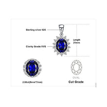 Carica l&#39;immagine nel visualizzatore di Gallery, JewelryPalace Donna Gioiello Principessa Diana William Kate Middleton Blu - Ilgrandebazar