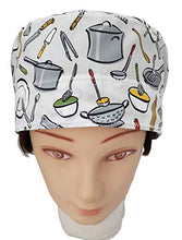 Carica l&#39;immagine nel visualizzatore di Gallery, Cappello da cuoco donna Utensili cucina Catering Con assorbente sulla... - Ilgrandebazar