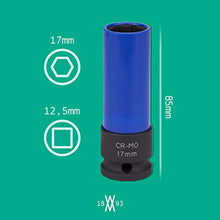Carica l&#39;immagine nel visualizzatore di Gallery, Chiave a bussola da 17 mm per cerchi in lega | WIESEMANN 80294 | 17