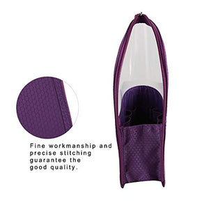 Organizzatore per pennelli trucco, astuccio penne da ufficio, Viola