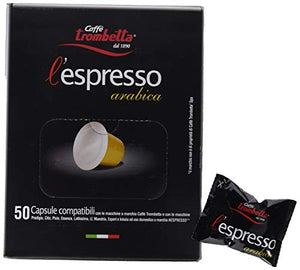 Caffè Trombetta L'Espresso Arabica - Confezione da 50 Capsule - Ilgrandebazar