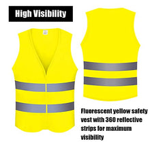 Carica l&#39;immagine nel visualizzatore di Gallery, Giacche e Gilet Alta visibilità,2 Pezzi EN 471Gilet/Giubbotto di Sicurezza...