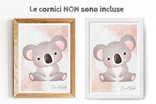 Carica l&#39;immagine nel visualizzatore di Gallery, Stampe per Cameretta Bambini 4 Poster di Simpatici Cuccioli