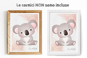 Stampe per Cameretta Bambini 4 Poster di Simpatici Cuccioli