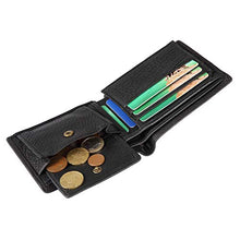 Carica l'immagine nel visualizzatore di Gallery, Portafoglio Uomo, Lensun Portamonete con Blocco RFID Portafogli Vera Nero①