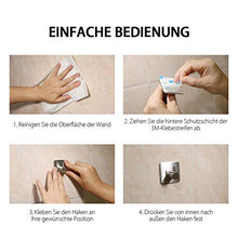 Carica l'immagine nel visualizzatore di Gallery, Auxmir Ganci Adesivi 3M Appendiabiti in Acciaio Inox SUS304 Set di 5 PZ