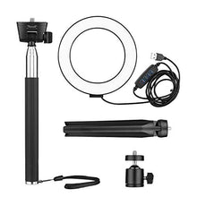 Carica l&#39;immagine nel visualizzatore di Gallery, Luce ad Anello Dimmerabile, Andoer 6 pollici LED Ring Light dimmerabile USB...