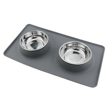 Carica l'immagine nel visualizzatore di Gallery, TedGem Ciotola Cane Ciotole per Cani e Gatti in Acciaio Inox con Tappetino... - Ilgrandebazar